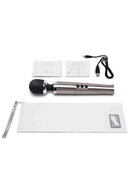 Le Wand Die Cast Rechargable Massager Silver
