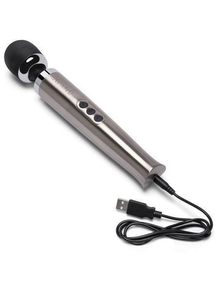 Le Wand Die Cast Rechargable Massager Silver