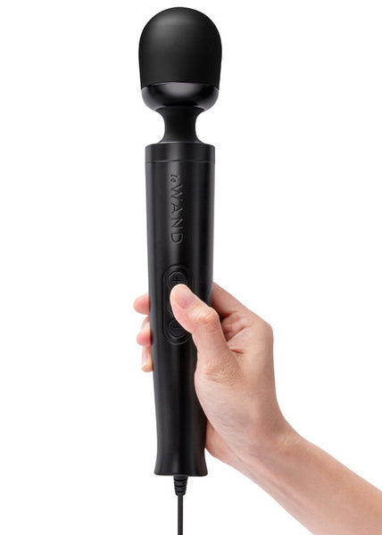 Le Wand Die Cast Plug In Massager Black