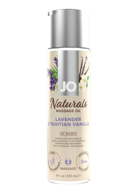 JO Naturals Lavender & Tahitian Vanilla Massage Oil 120ml