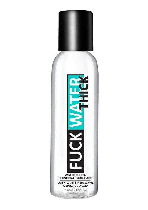 Bottle of Fuck Water Thick personal lubricant on a white background