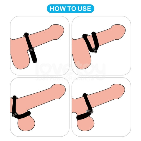 Lovetoy Pinnacle Pro Anyfit Plus Stretcher Ring Black