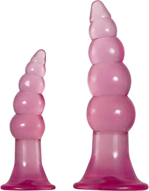 Adam & Eve Fun Jelly Butt Plugs Set of 2