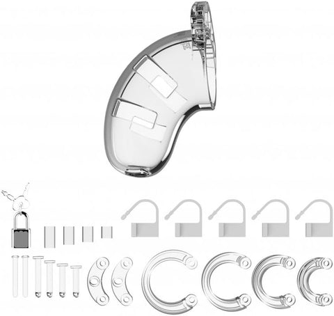 Shots ManCage Model 01 Chastity 3.5" Cock Cage Clear