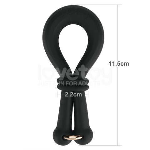 Lovetoy Pinnacle Pro Anyfit Plus Stretcher Ring Black