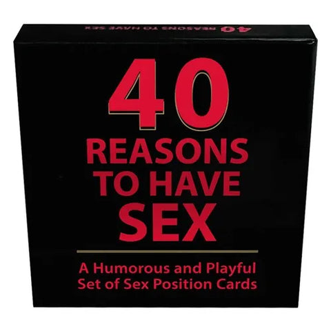 40 Reasons to Have Sex