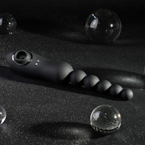Playboy Pleasure Let It Bead Anal Beads with Clitoral Suction