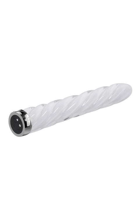 Playboy In A Twist Glass Vibrator