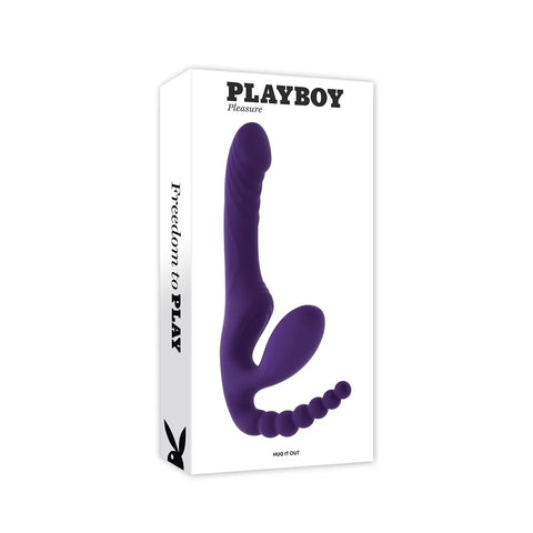 Hug It Out Purple Inflatable Strapless Strap On
