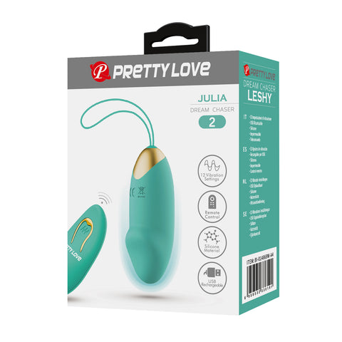 Pretty Love Julia 2 Egg Vibrator Teal BI-014362W-4A4