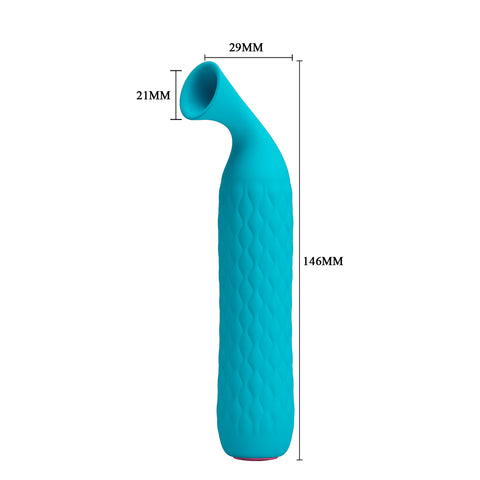 Pretty Love Quentin Sucking Clitoral Vibrator Teal 564