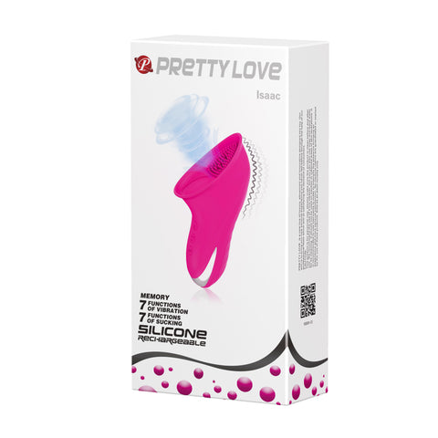 Pretty Love Isaac Clitoral Suction Vibe Pink