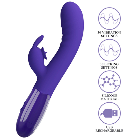 Pretty Love Cerberus Youth Rabbit Vibe Purple