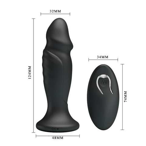 Mr Play 12 Function Vibrating Anal Plug