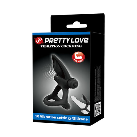Pretty Love Vibration Cock Ring BI-210306-1