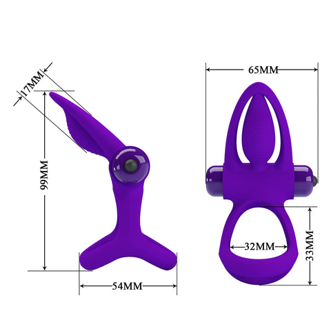 Pretty Love Vibration Cock Ring BI-210306