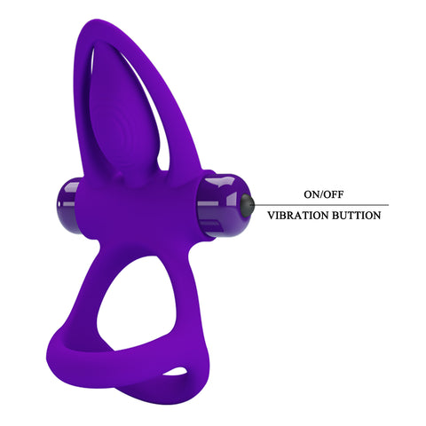 Pretty Love Vibration Cock Ring BI-210306