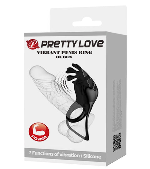 Pretty Love Ruben Penis Ring Black BI-210311-1