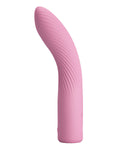 Pink silicone wand on a white background