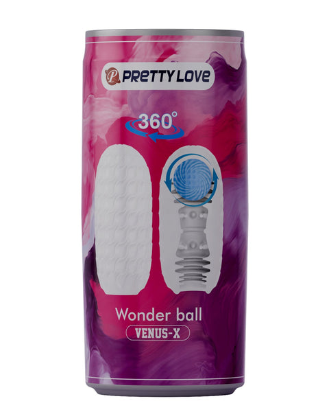 Product packaging for 'Pretty Love' Wonder Ball Venus-X on a white background
