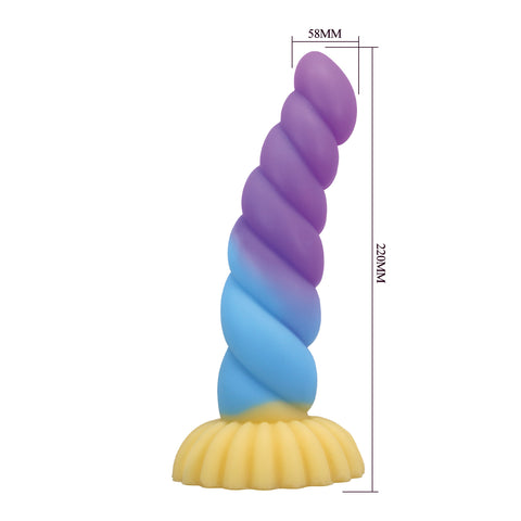 Power Monsters Unicorn 8.6" Fantasy/Tentacle Dildo