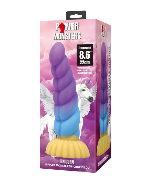 Power Monsters Unicorn 8.6" Fantasy/Tentacle Dildo