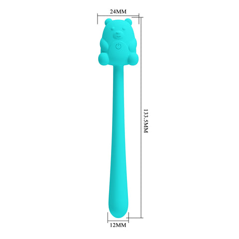 Pretty Love Cute Bear Vibrator Teal