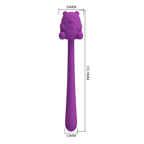 Pretty Love Cute Bear Vibrator Purple