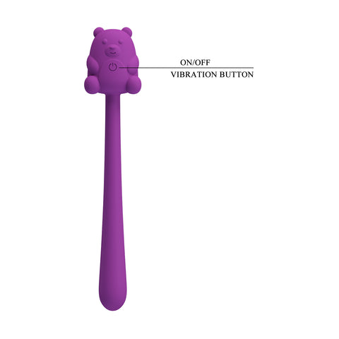 Pretty Love Cute Bear Vibrator Purple
