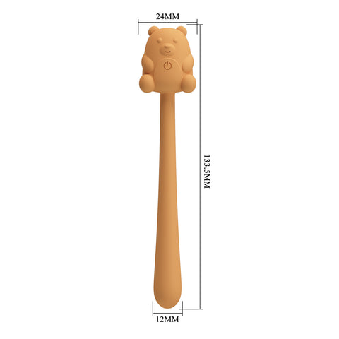 Pretty Love Cute Bear Vibrator Orange