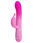 Pink silicone product with a white background