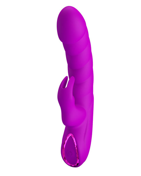 Purple toy on a white background