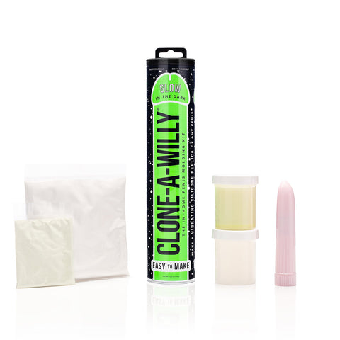 Clone-A-Willy Vibrating DIY Dildo Kit Green Glow in The Dark