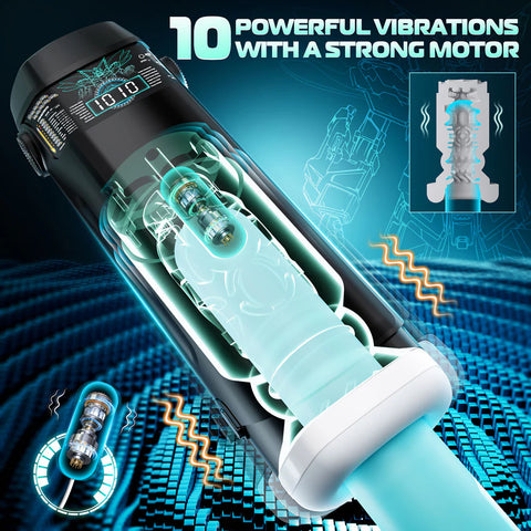 Cyberskin The Titan Thrusting & Vibrating Auto Masturbator with Heater