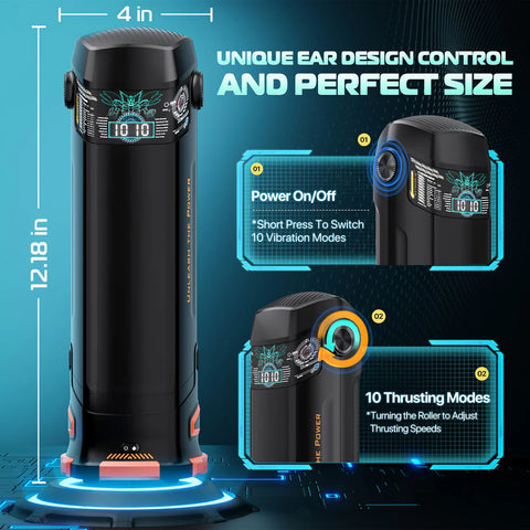 Cyberskin The Titan Thrusting & Vibrating Auto Masturbator with Heater