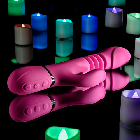 Evolved Pink Dragon Thrusting Rabbit Vibrator