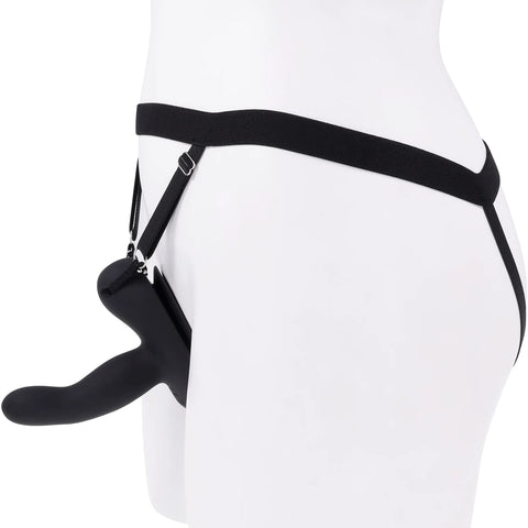Evolved Come Closer G-Spot Strap On Vibrator with Harness