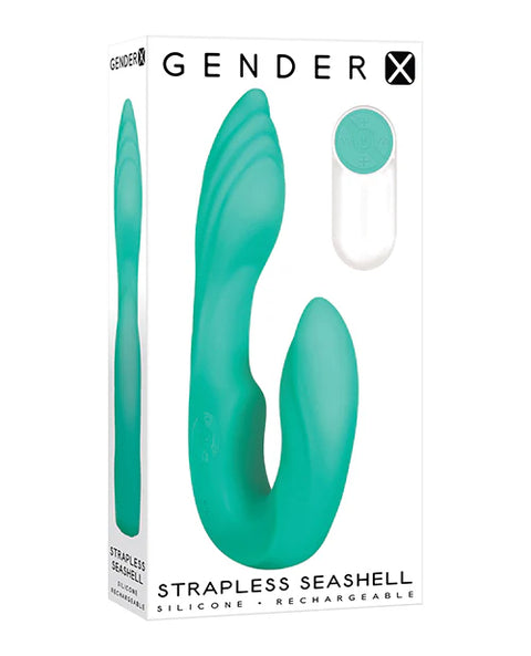 Strapless Seashell Wearable Dual Vibe with Remote