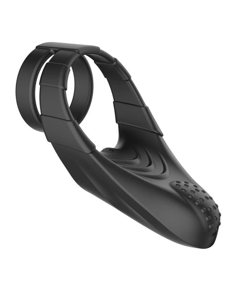 Forto F-48 Perineum Vibrating Cock Ring Black