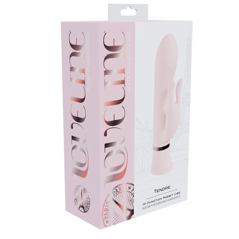 Loveline Tendre 10 function Rabbit Vibe Silicone Rechargeable - Pink