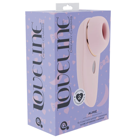 Loveline Aurie Interchangeable Head Clitoral Air Pulse Vibe Pink