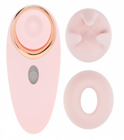 Loveline Aurie Interchangeable Head Clitoral Air Pulse Vibe Pink