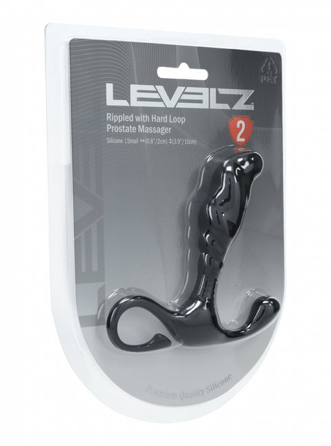 Levelz prostate massager in packaging on a white background