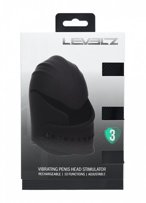 Levelz Adjustable Vibrating Silicone Penis Head Stimulator
