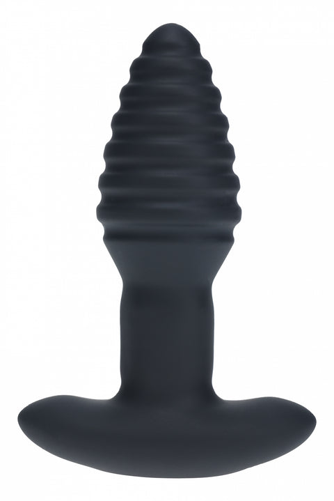 Levelz Remote Control Vibrating & Rotating Ribbed Silicone Anal Plug