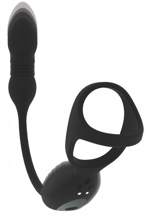 Levelz Vibrating & Thrusting Tri O Cock Ring With Prostate Stimulator