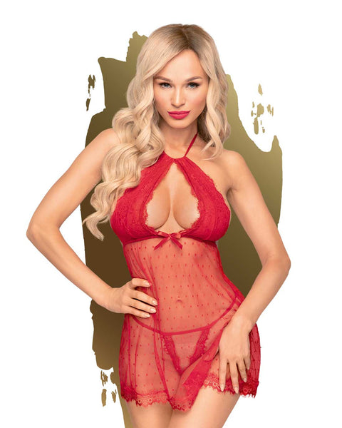 Penthouse Libido Boost Babydoll L/XL Red 4488