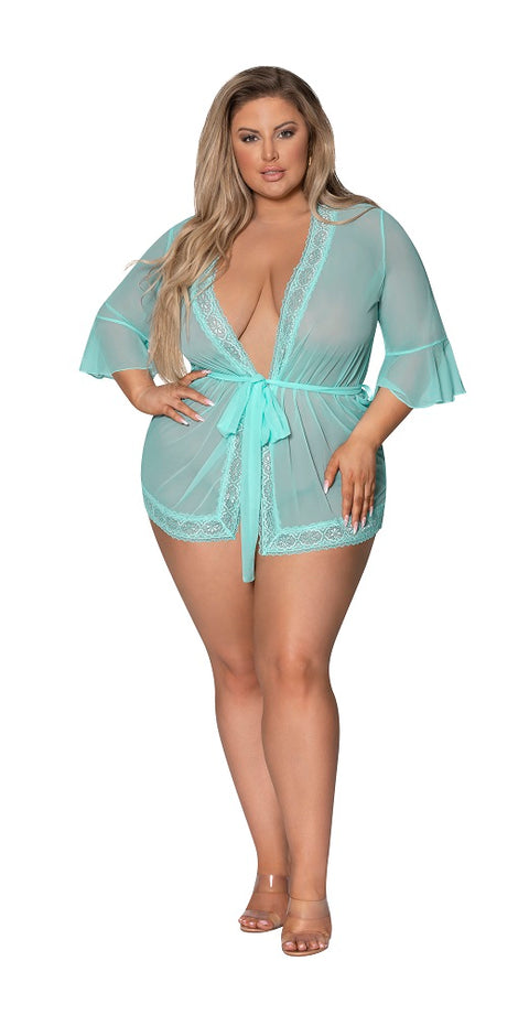 Exposed Seabreeze Robe M281 Turquoise 2XL