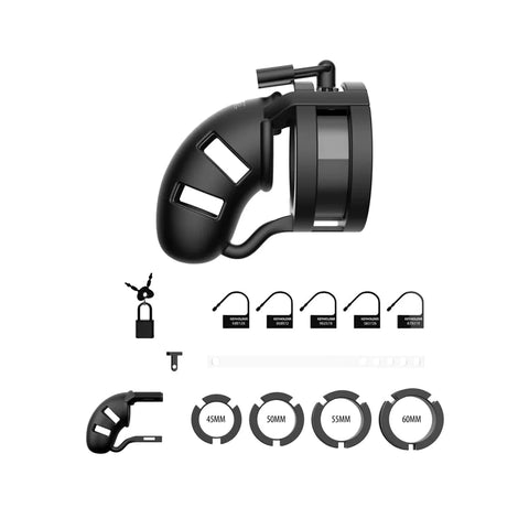 Shots ManCage Model 18 Chastity 9cm Black
