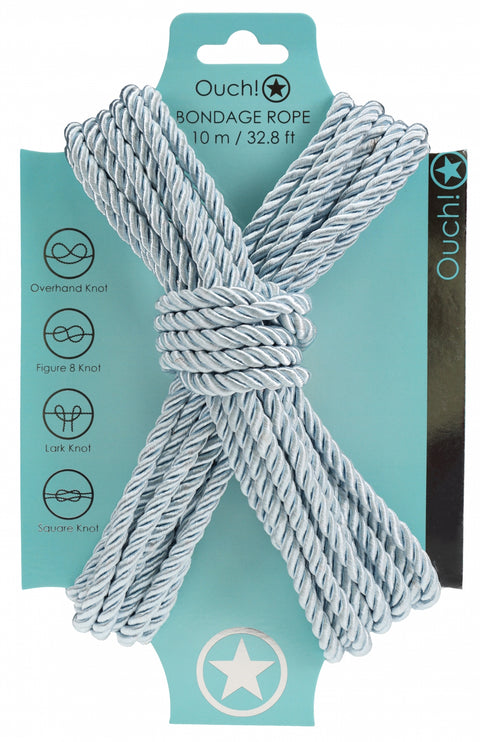 Ouch Bondage Rope 10m Powder Blue